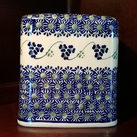 Polish Pottery Other - Polish Pottery Tissue Box Cover from Poland